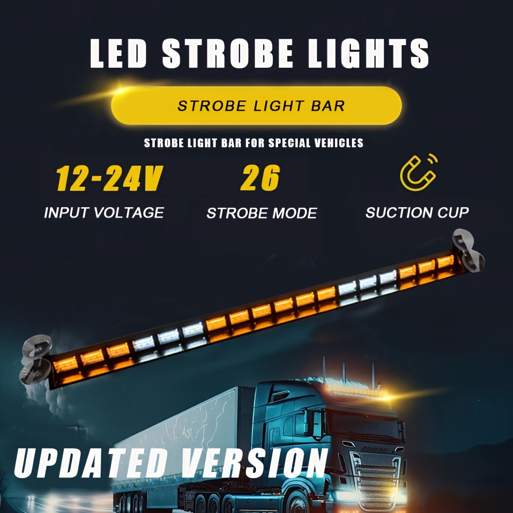 Cheap 1PC Strobe Lights for Trucks Led Strobe Light Bar Warning Strobe  Light Emergency Strobe Light Truck Motorcycle Emergency Light Flashing Light