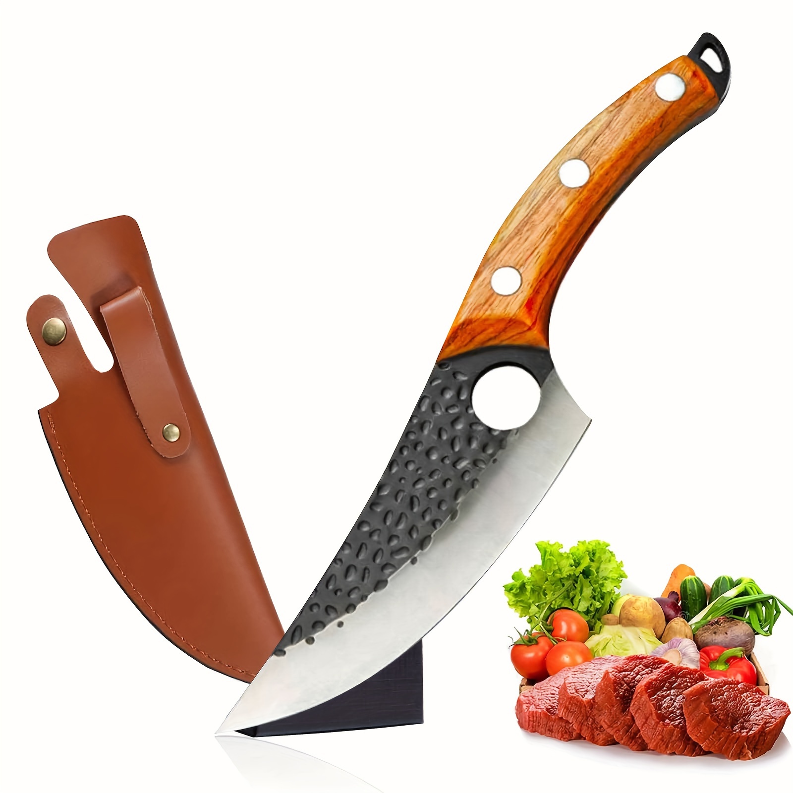 Kitchen Knife High Carbon Steel Cooking Boning Knife Sheath