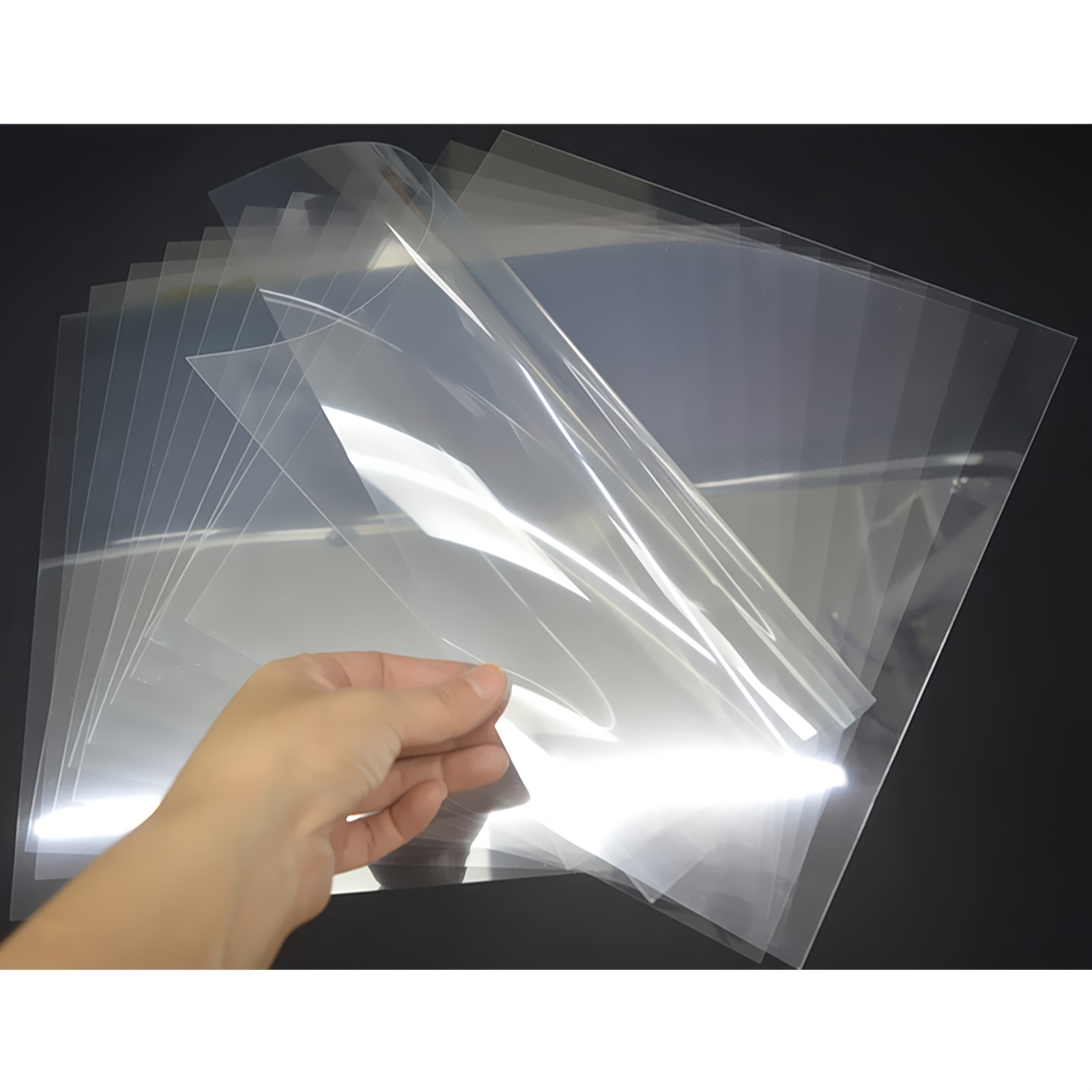 50 Sheets Inkjet Transparency Paper,100% Clear Inkjet Transparency Film for  Inkjet Printers,Overhead Projector Transparencies and Screen Prints