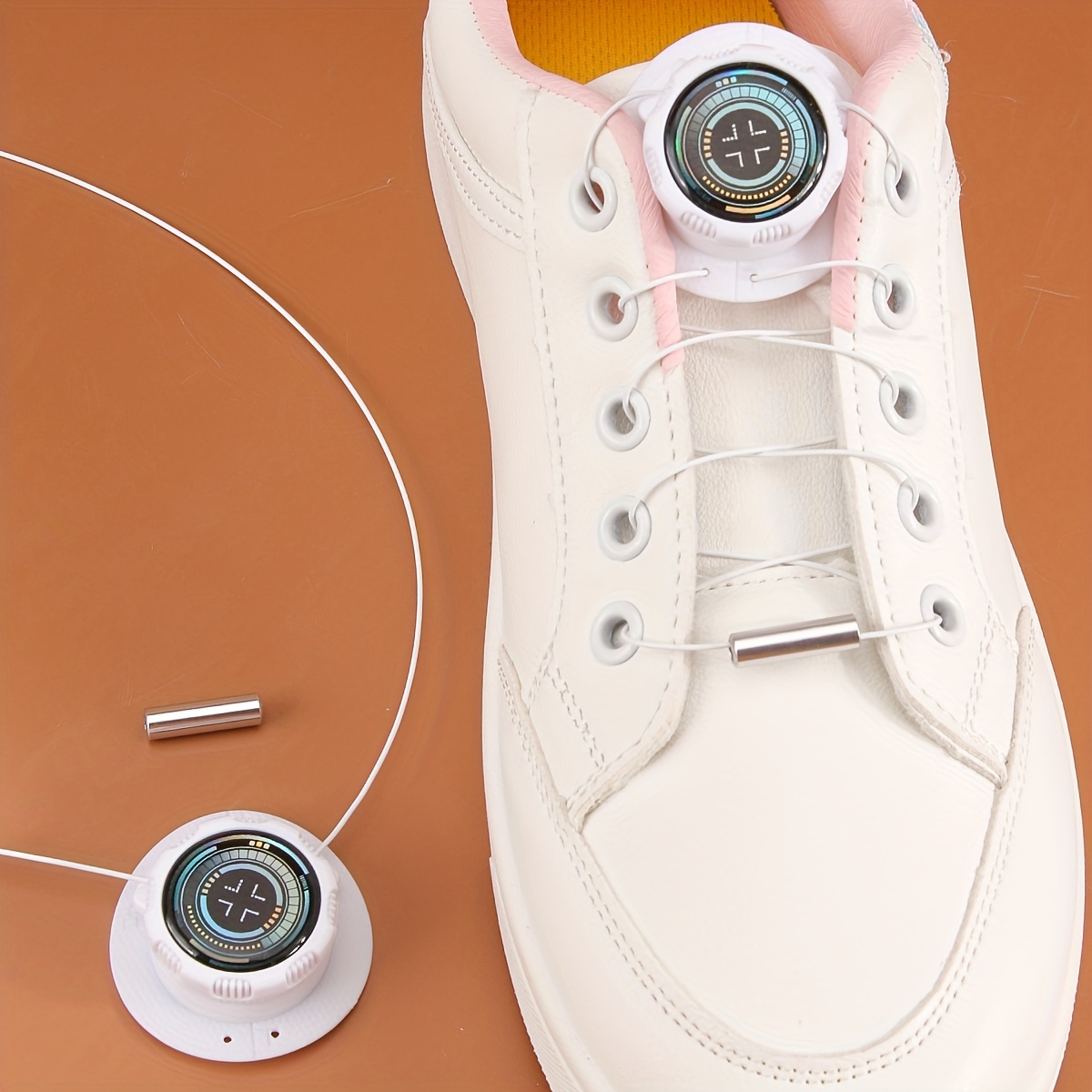 Easy-Install No-Tie Shoelaces with Rotating Buckles - Lightweight, Sporty Style for Sneakers & Boots