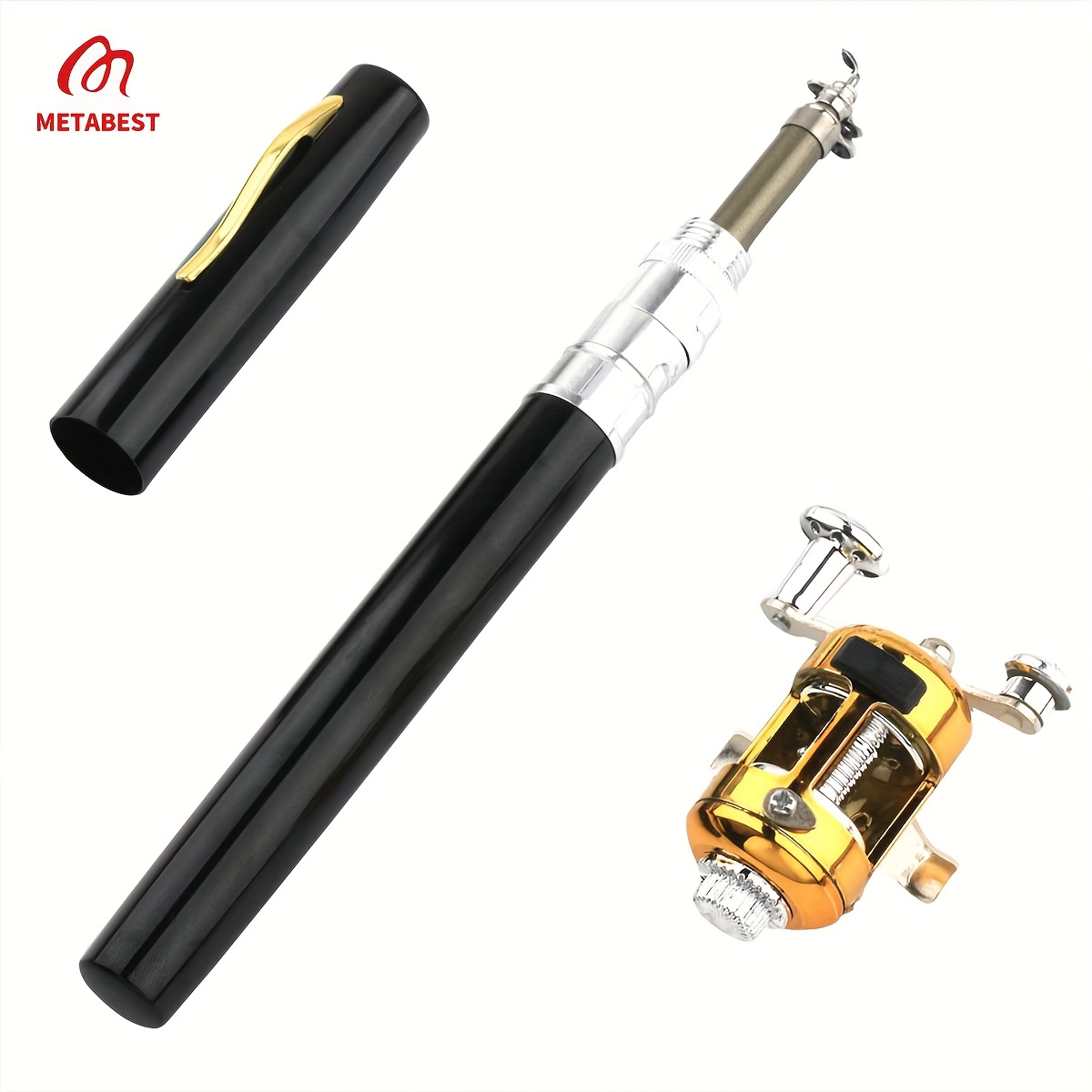Portable Pen Mini Fishing Rod, Retractable Mini Ice Pocket Fishing Rod