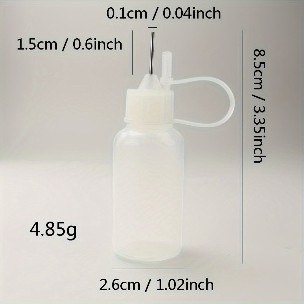 10Pcs Fine Tip Glue Bottles Applicators, Refill Liquid Bottles, Glue Bottle  for Oil Small Gluing Projects DIY Crafts Black