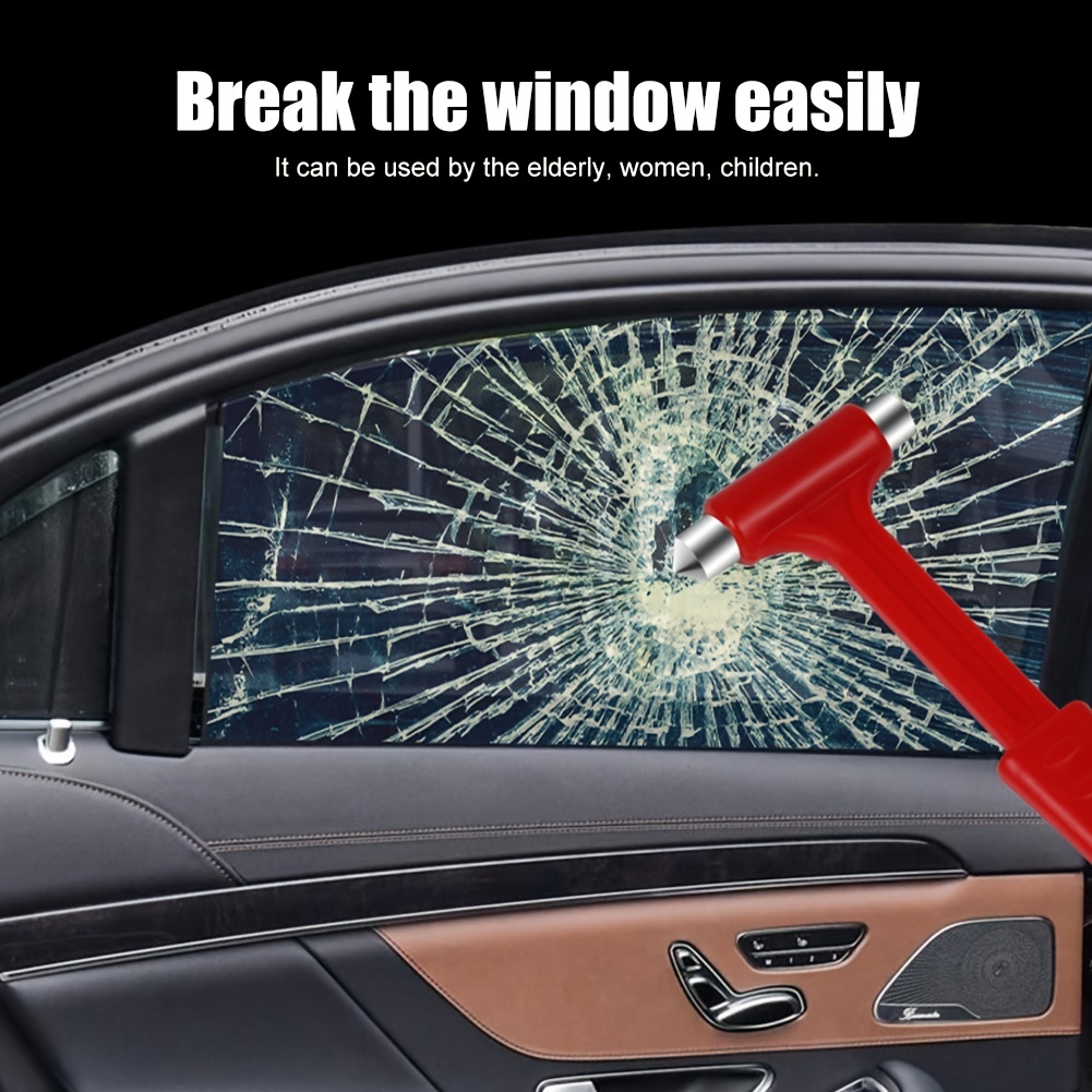 Auto Sicherheitshammer Autofenster Glasbrecher Gürtelschneider Werkzeug  Auto Notsicherheit Fluchthammer Glas Windschutzscheibenbrecher Dropship