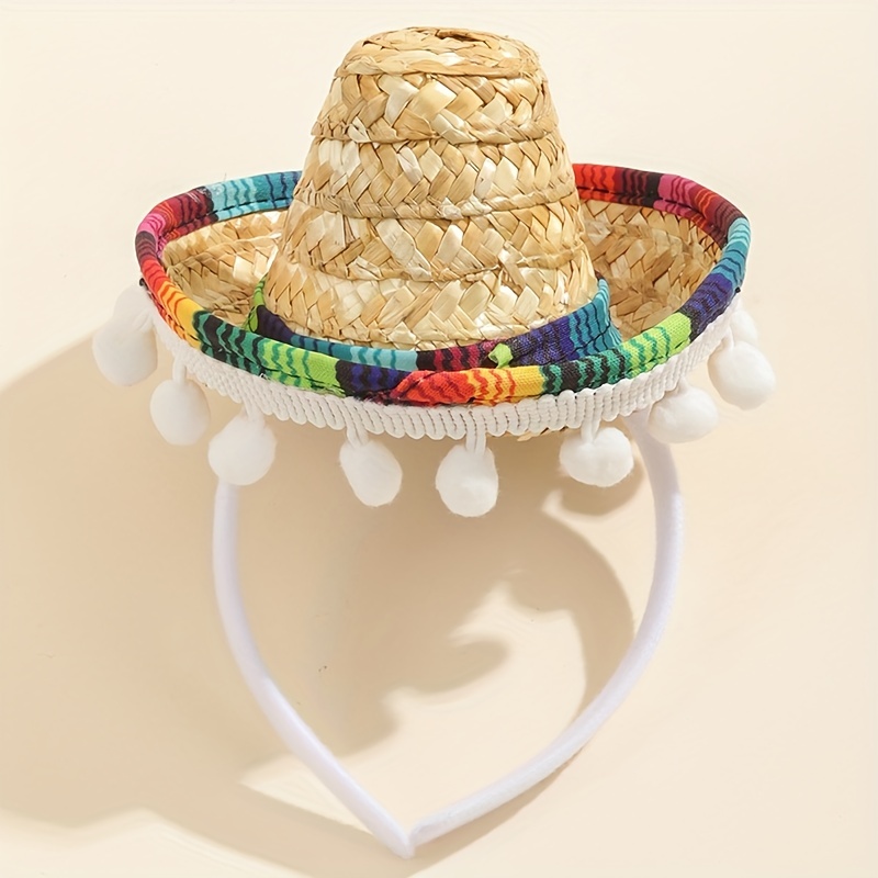 Mexicans Sombrero Hats Wide Brimmed Sunproof Straw Hat Photoshooting Props  Hat Adult Unisex Top Hats Carnivals Costume