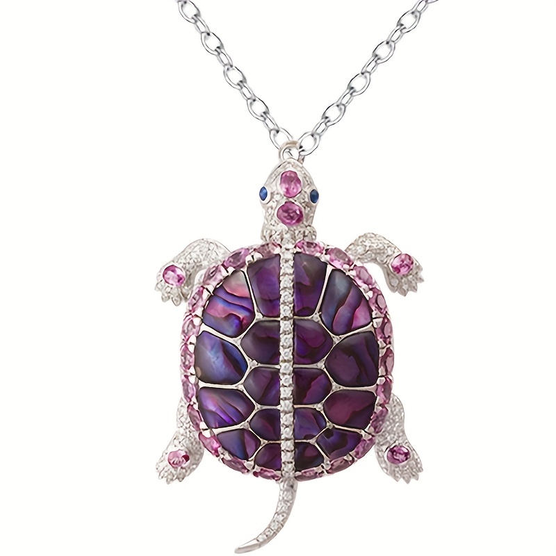 Purple on sale turtle necklace