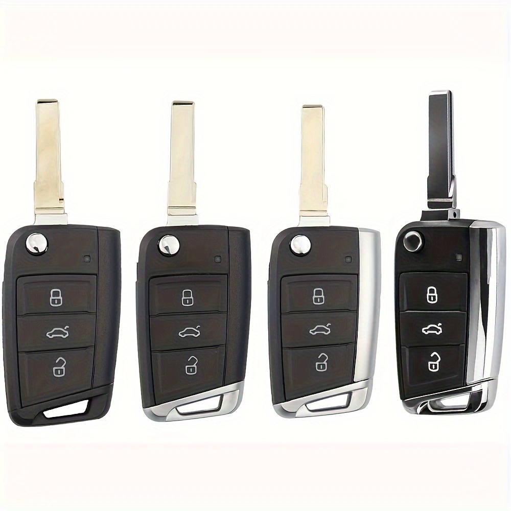 Kaufe 3 Tasten für  Käfer/Caddy/Eos/Golf/Jetta/Polo/Scirocco/Tiguan/Touran/UP  Ersatz-Rohling-Autoschlüssel für VW-Autoschlüsselgehäuse mit Fernbedienung