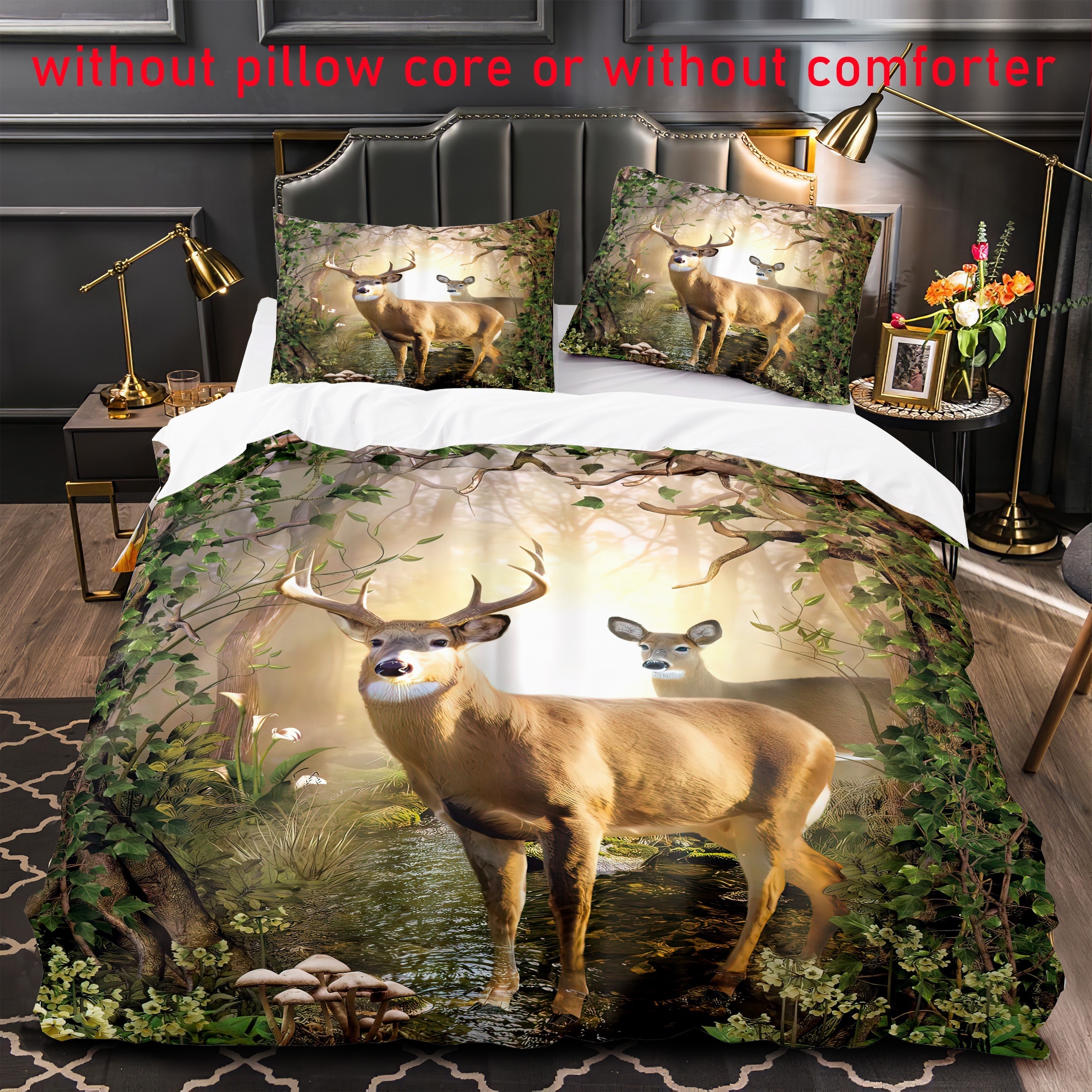 Deer Comforter Set - Temu