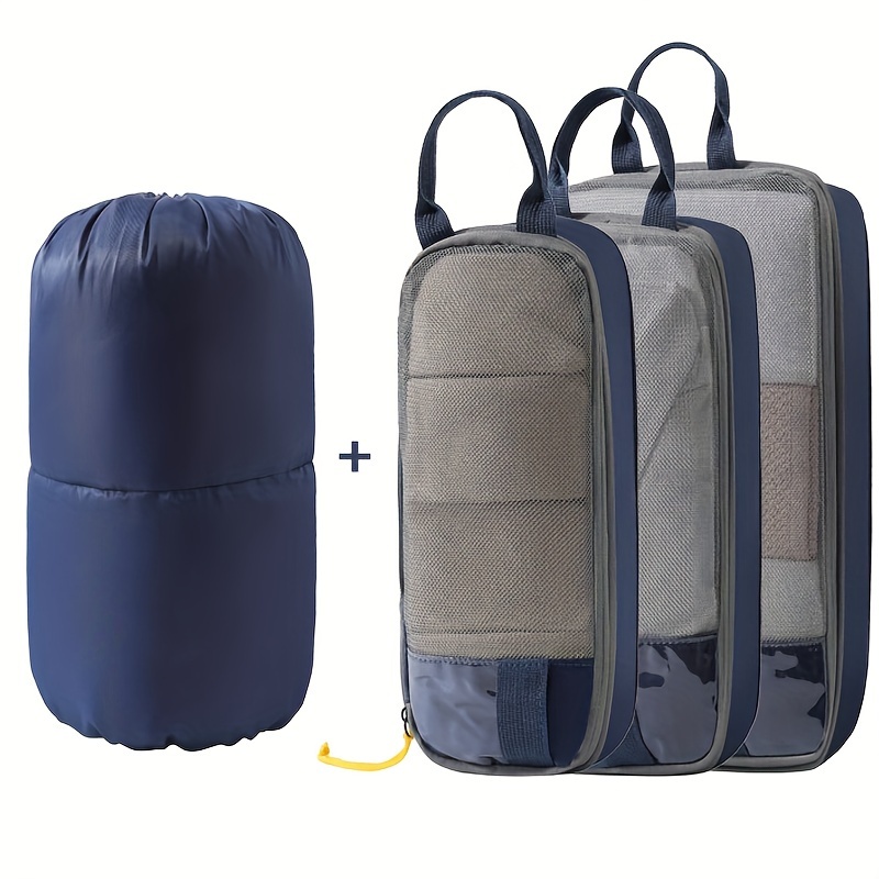  BAGSMART Cubos de embalaje de compresión para maleta, juego de  6 cubos de embalaje de viaje para equipaje, cubos de viaje de compresión y  organizador de maleta para empacar con bolsa