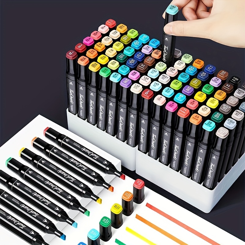 Touchmark Marker Set 48/80 Colors Quick dry High ink Dual - Temu Philippines