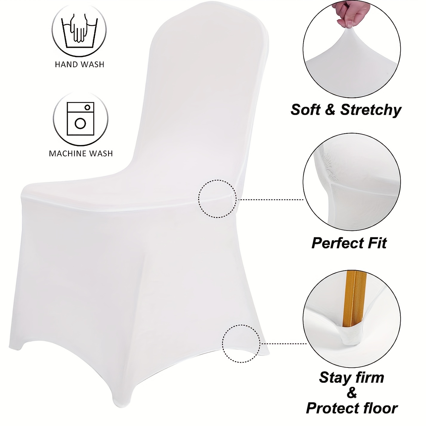 Dining Chair Slipcovers Polyester Spandex Stretch Chair - Temu