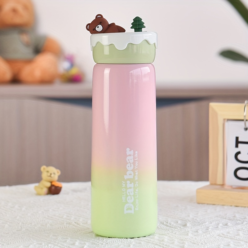 350/450ML Insulated Water Bottle Cartoon Kawaii Bear Cute