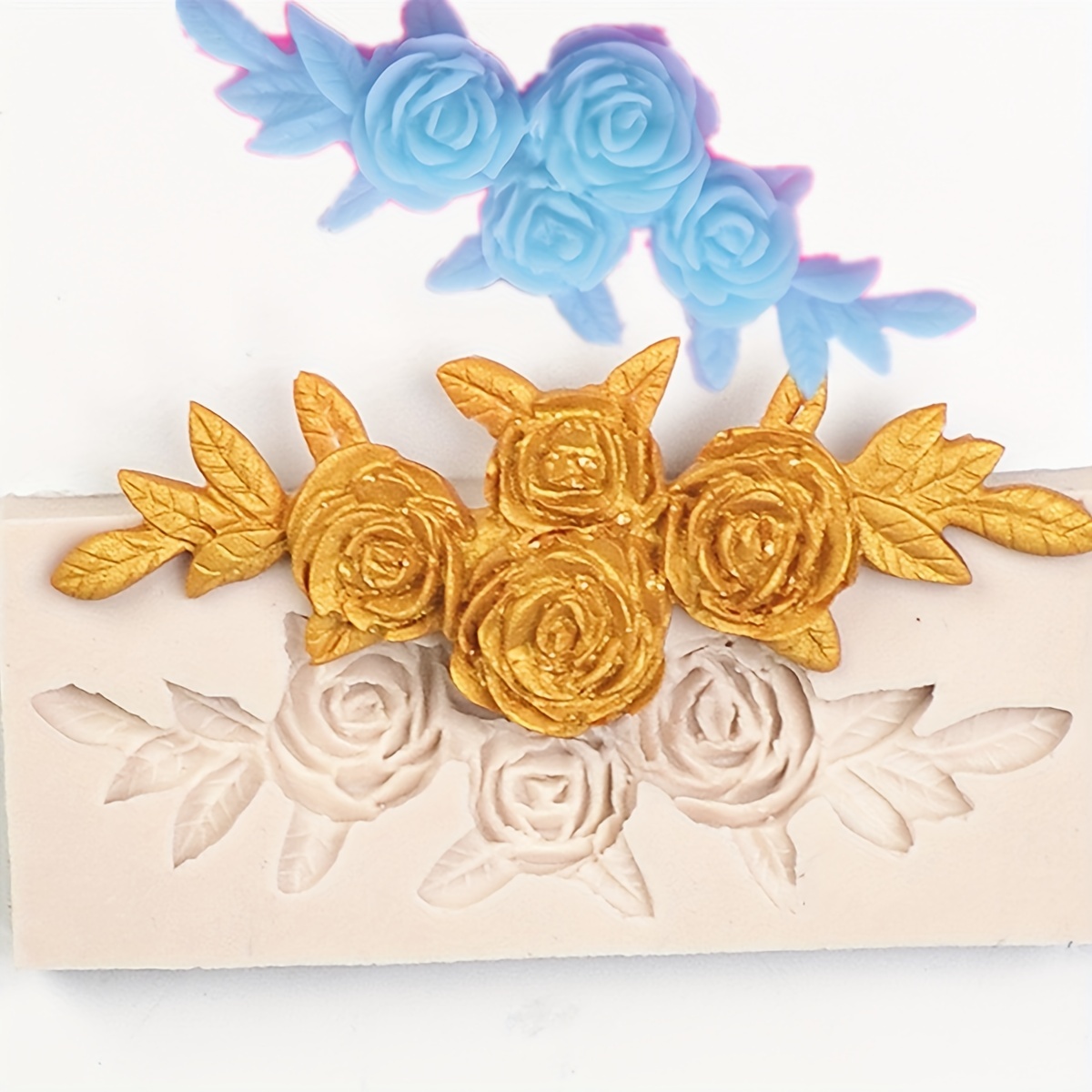 Chocolate Silicone Molds Candy Molds Rose Flower Shape - Temu