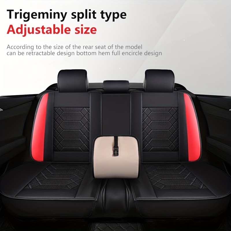 5 Seats Car Seat Covers Breathable Polyester Split - Temu