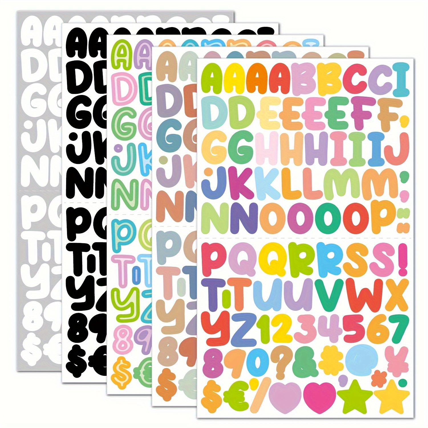 12pcs Pegatinas Letras Grandes 2.5'' Pegatinas Letras Vinilo - Temu Mexico