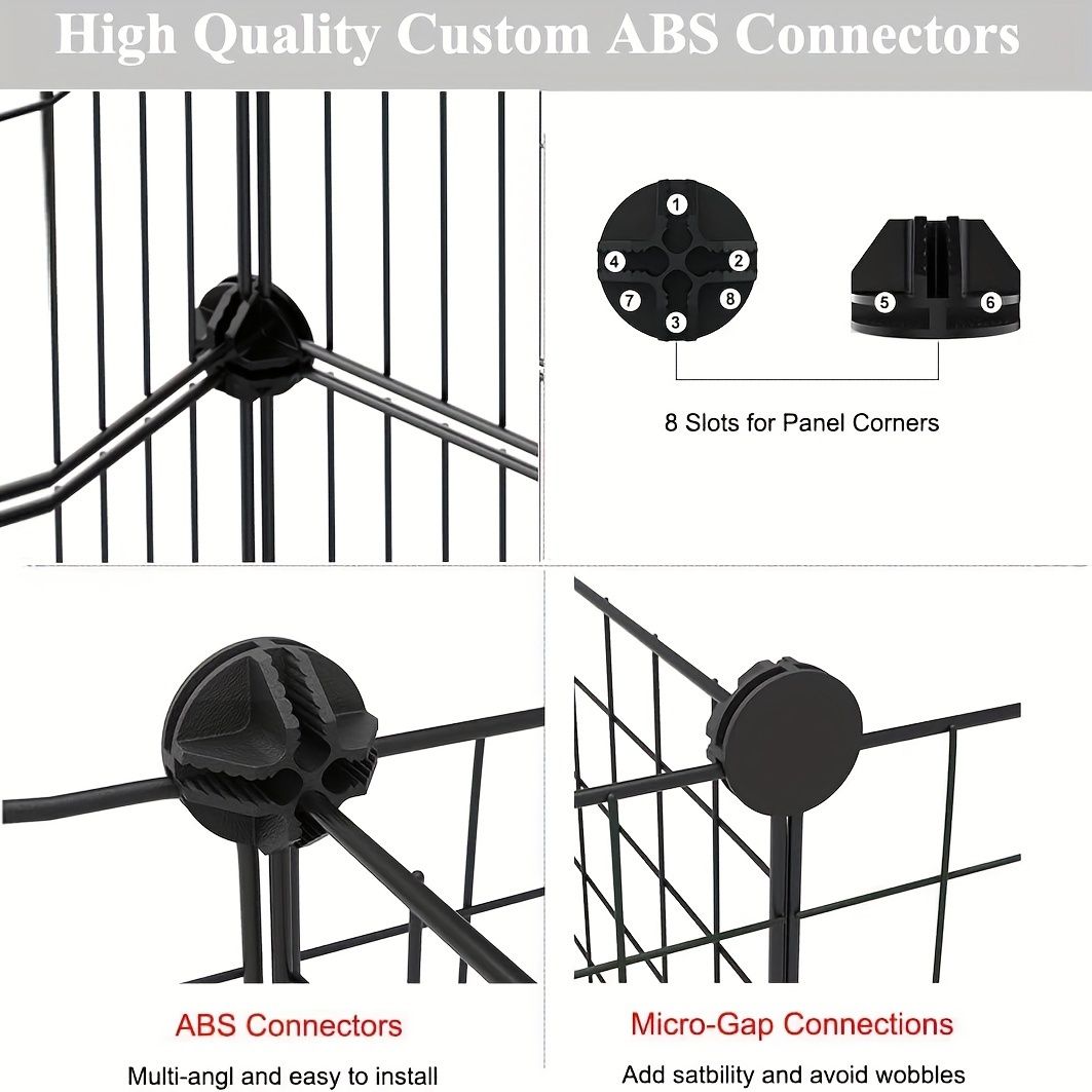 Durable Iron Alloy Pet Playpen, Secure Enclosure