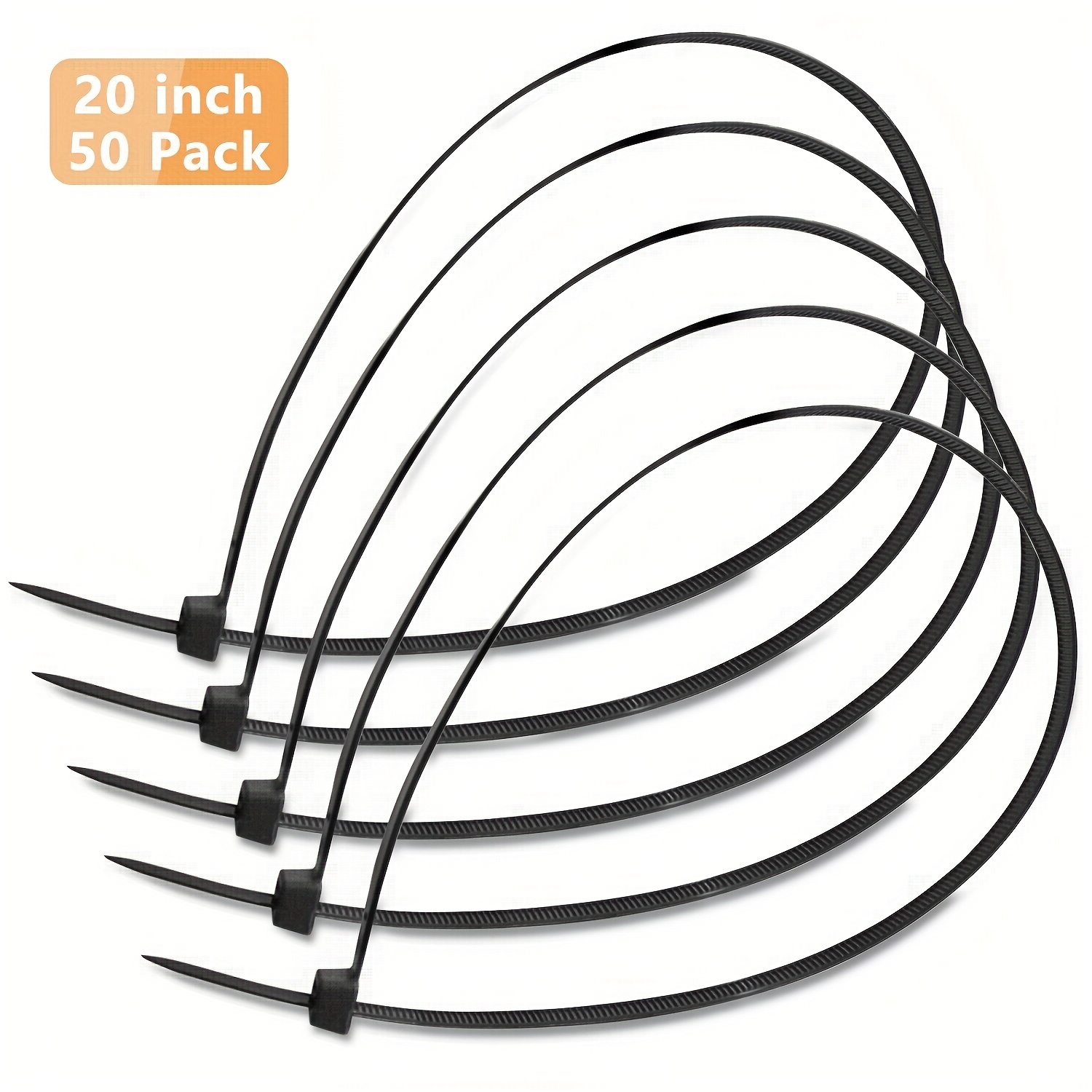100pcs Attache-câble Nylon Blanc 2,5mm Fermetures À Glissière 120mm