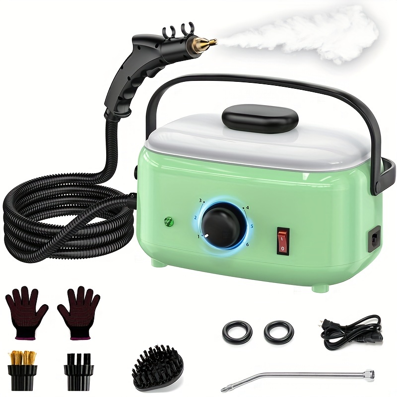 Comprar Limpiador a vapor portátil, máquina de limpieza a vapor presurizada  de alta temperatura, 1050W, con 9 Uds.