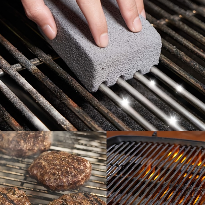 1pc 2pcs Bbq Grill Cleaning Brush Brick Block Barbecue Cleaning Stone  Pumice Brick For Barbecue Rack Outdoor Kitchen Bbq Tools Free Shipping,  Free Returns Temu Japan