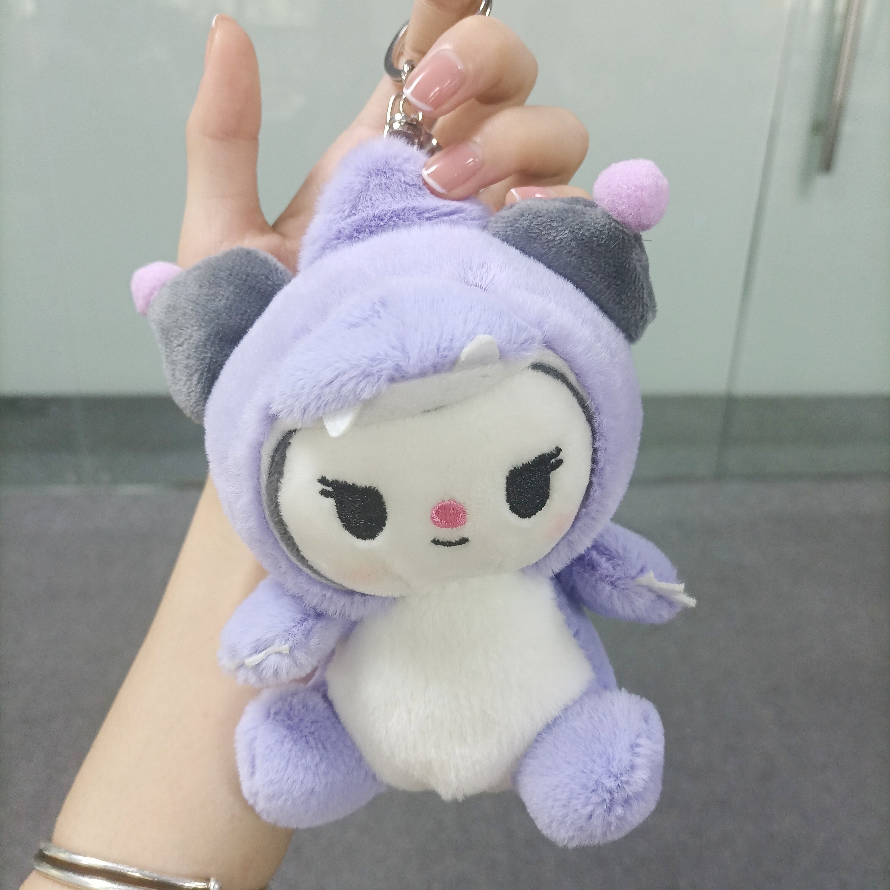 Cute Kuromi Melody Cinnamoroll Auto Car Key Holder Case Bag Entry Pouch  Keychain