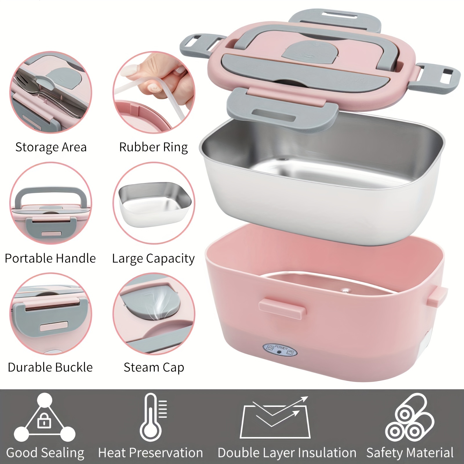 Electric Lunch Box Food Heater Upgraded 2 - Temu