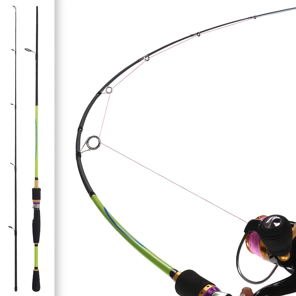 180cm/70.86in ML Power Hand Fishing Tackle Lure Wt 5-25g Bass Fish Pole -  Spinning Fishing Rod