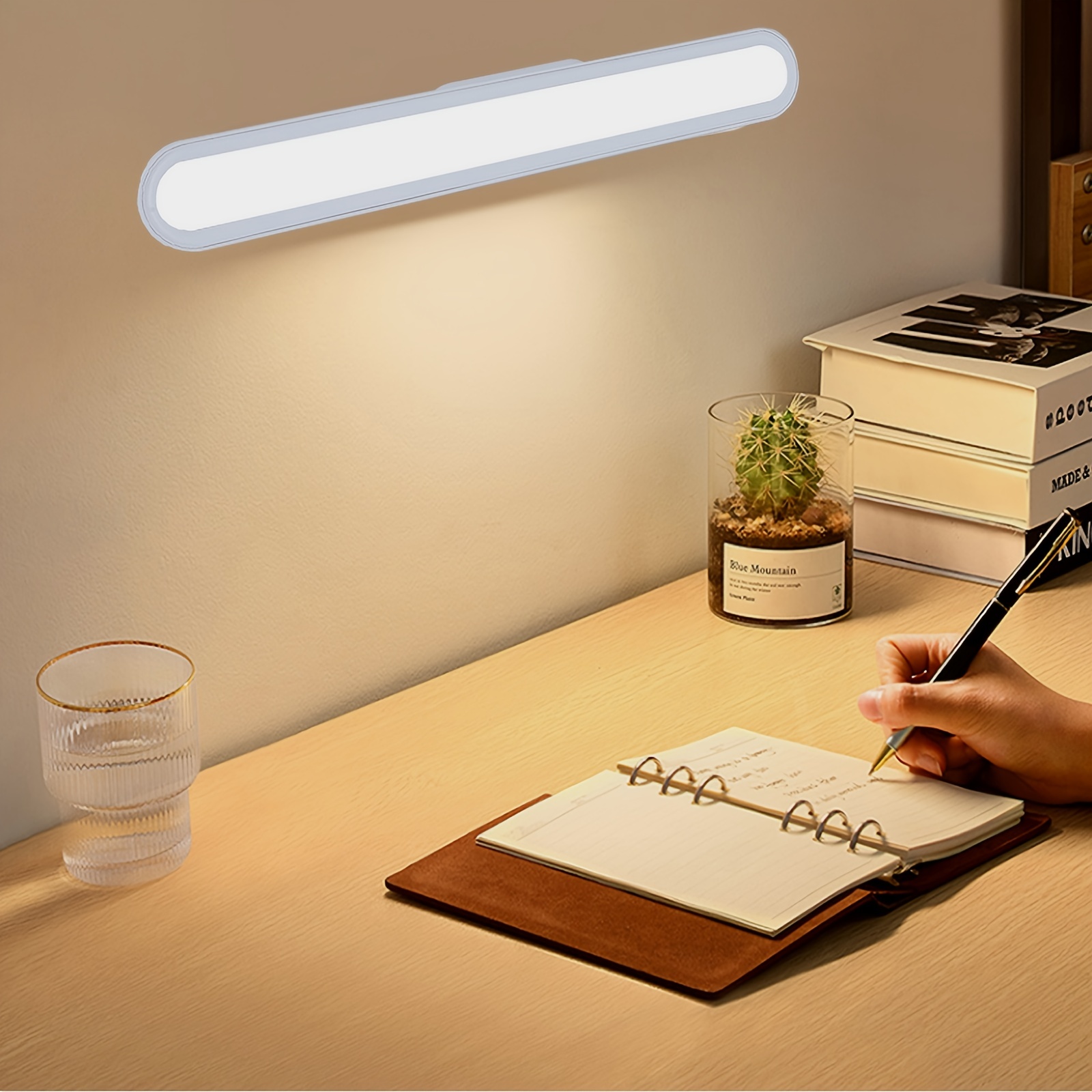 Wireless Dimmable Touch Light Bar - Adjustable Color Temperature & Brightness - Rechargeable USB C Powered