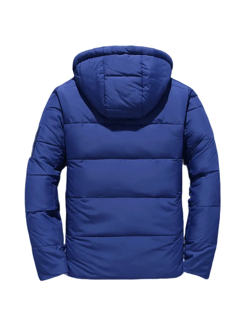 Winter Thick Warm Jackets Men's Snow Overcoat Casual Slim - Temu
