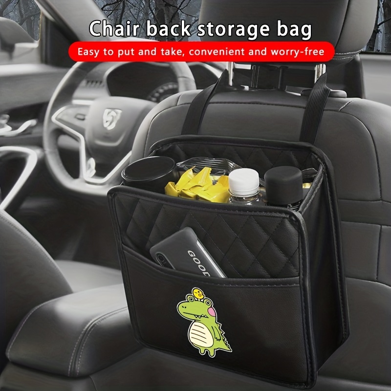 Car seat back storage bag Organizer Multi-Pocket creative cartoon
