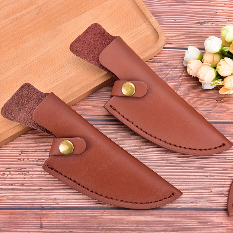 Knife Cover, Leather Knife Sheath, Knife Sleeves For Outdoor Camping Picnic  & Bbq - Temu