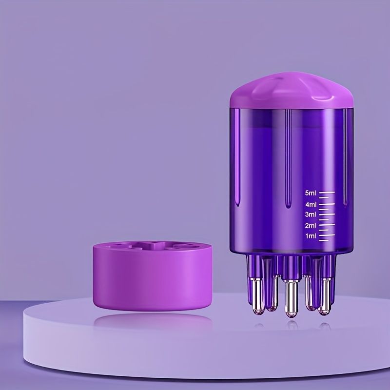 Scalp Massager Comb with Applicator Bottle