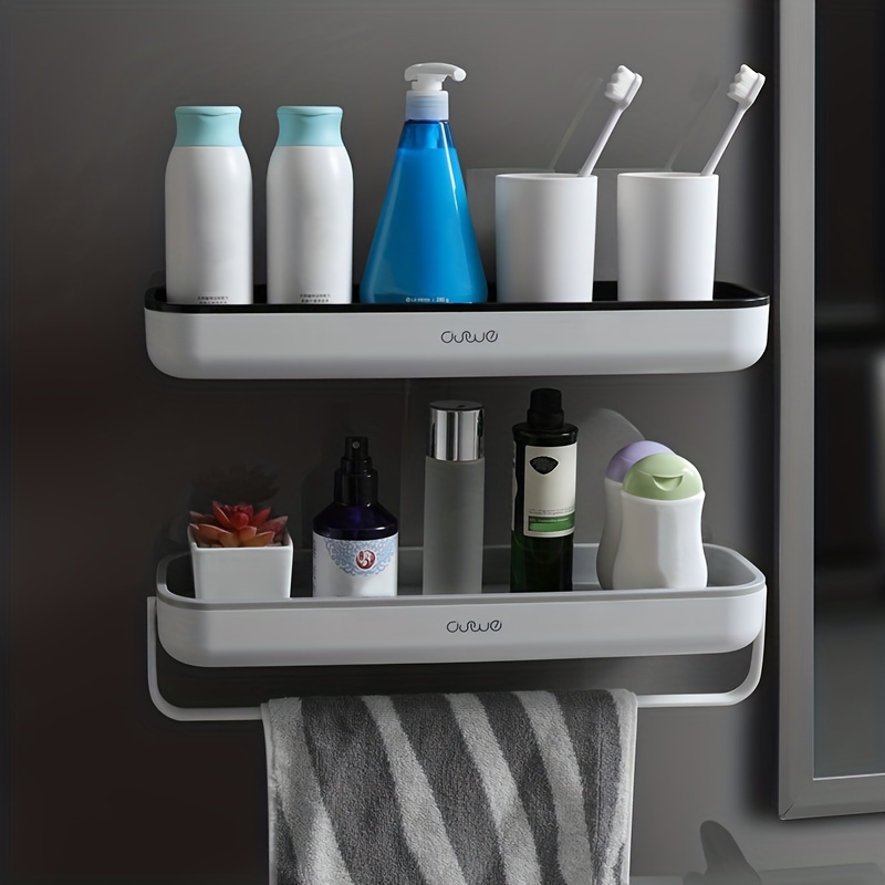 ECOCO Corner Bathroom Organizer Shelf Shampoo Cosmetic Storage Rack Wall  Mounted Kitchen Household Items Bathroom Accessories