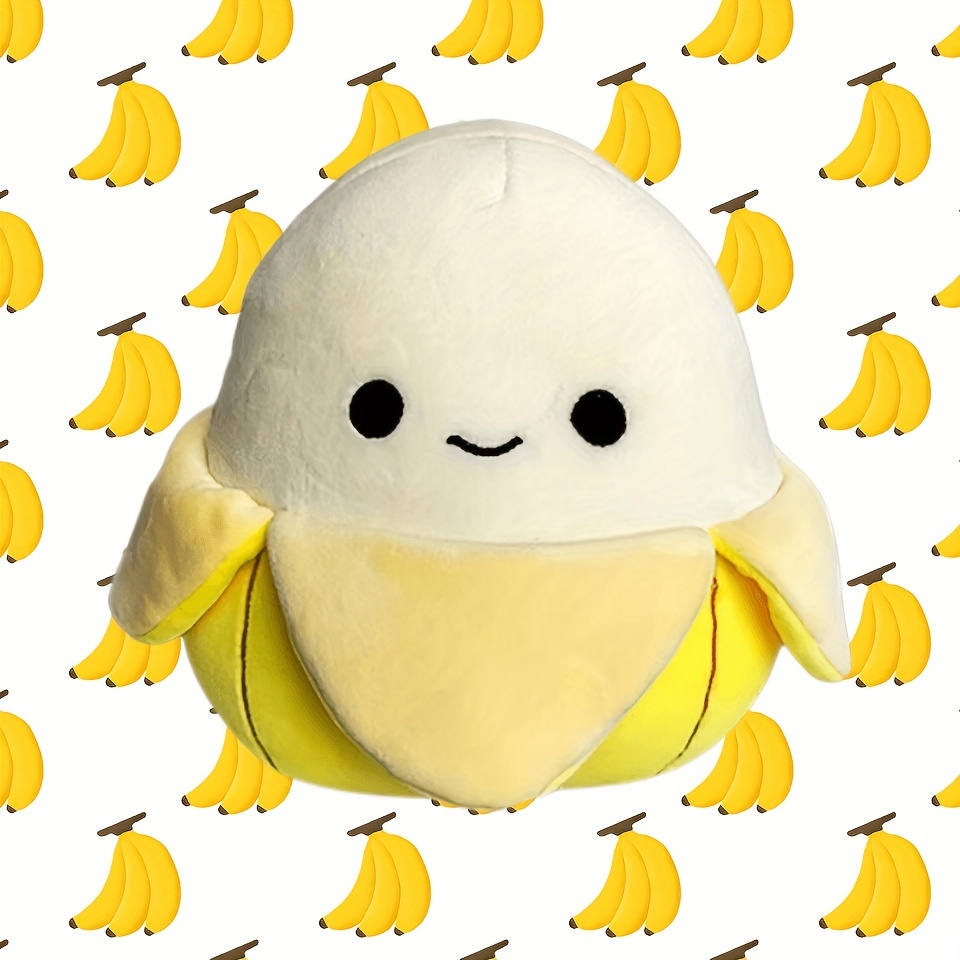 Soft Giant Yellow Banana Plush Pillow Stuffed Realistic Fruit Toy Doll  Cute100cm