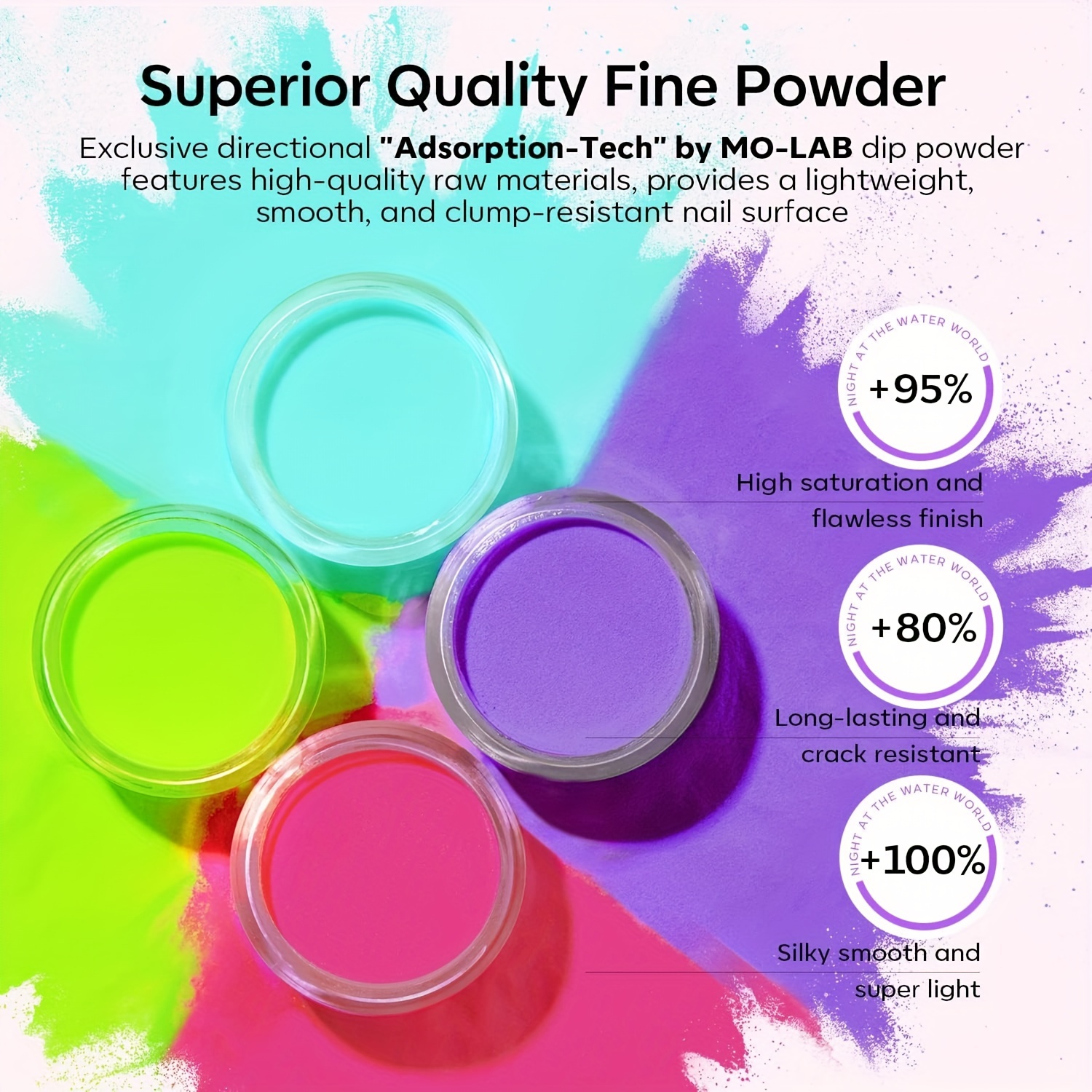 Purple & Lime Green Glitter - Home Skillet - Nail Dip Powder