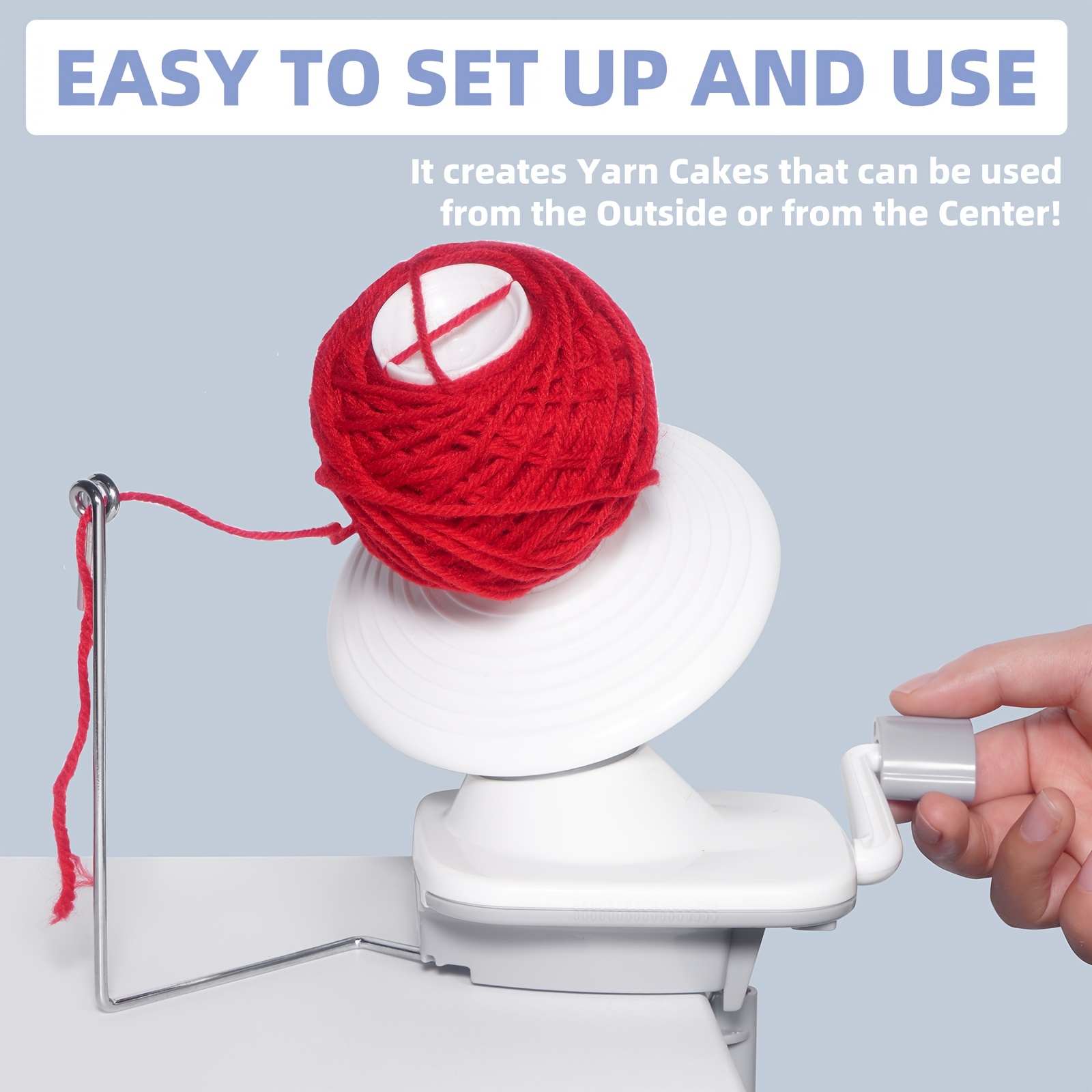 Winder Manual Handheld Yarn/fiber/string Ball Winder, Household, Portable,  Plastic