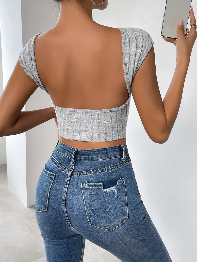 Backless Tops For Women - Temu Canada