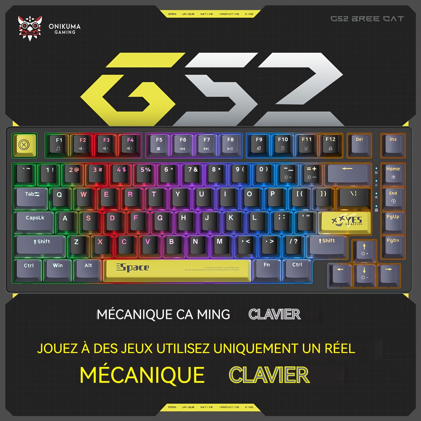 Clavier Mécanique Clavier De Jeu Clavier Filaire Échangeable À