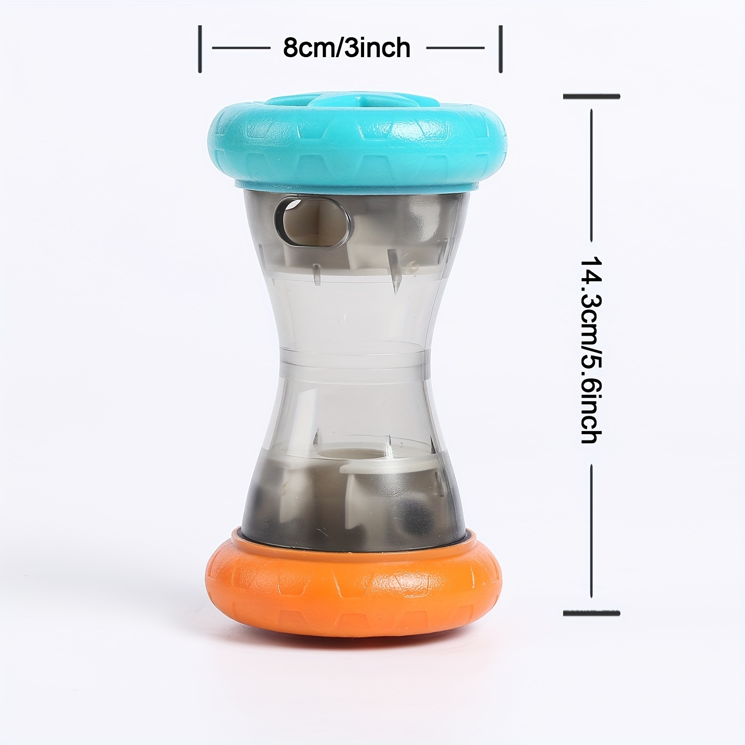 Wobbling food dispenser puzzle toy For Small Dogs