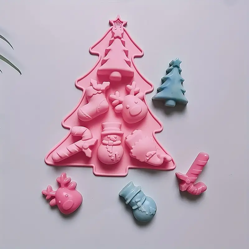 Christmas Silicone Mold, Christmas Tree Sock Snowman Shaped