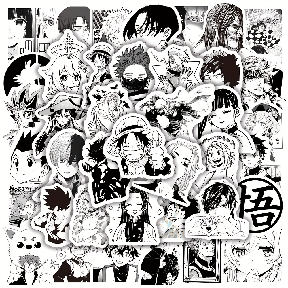 50 Stück Klassische Anime One Piece Aufkleber Luffy Graffiti