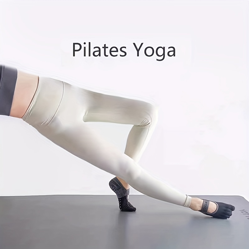 Calcetines de yoga antideslizantes para pilates con agarres puros para  ballet, danza descalzo, calcetines de entrenamiento