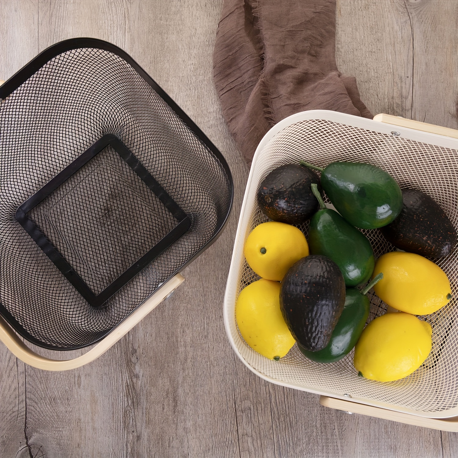 Steel Metal Wire Hanging Basket Kitchen Storage Organizer - Temu