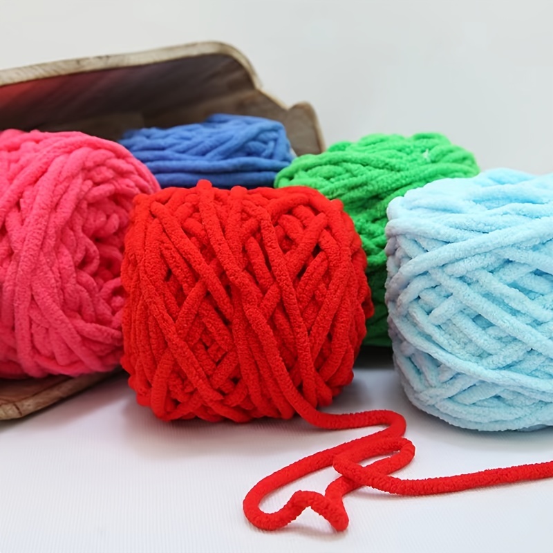 Knitting Yarn, Rolls Large Yarn Skeins,Crochet Yarn, Super Thick DIY  Crochet Thread Polyester Handmade Sewing Crochet Thread Group Clothing