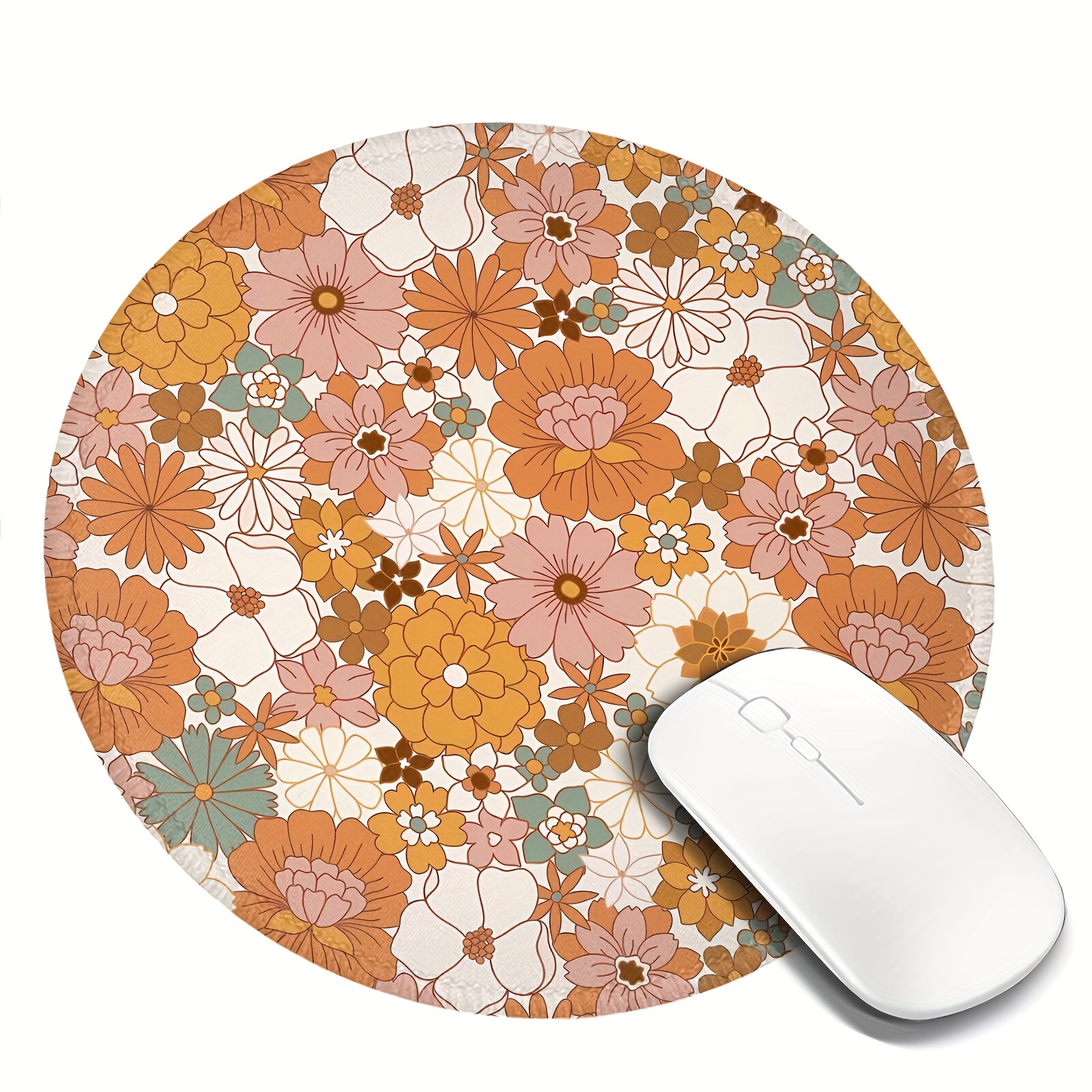 Floral Mouse Pad, Desk Accessories, Office Decor for Women, Funny