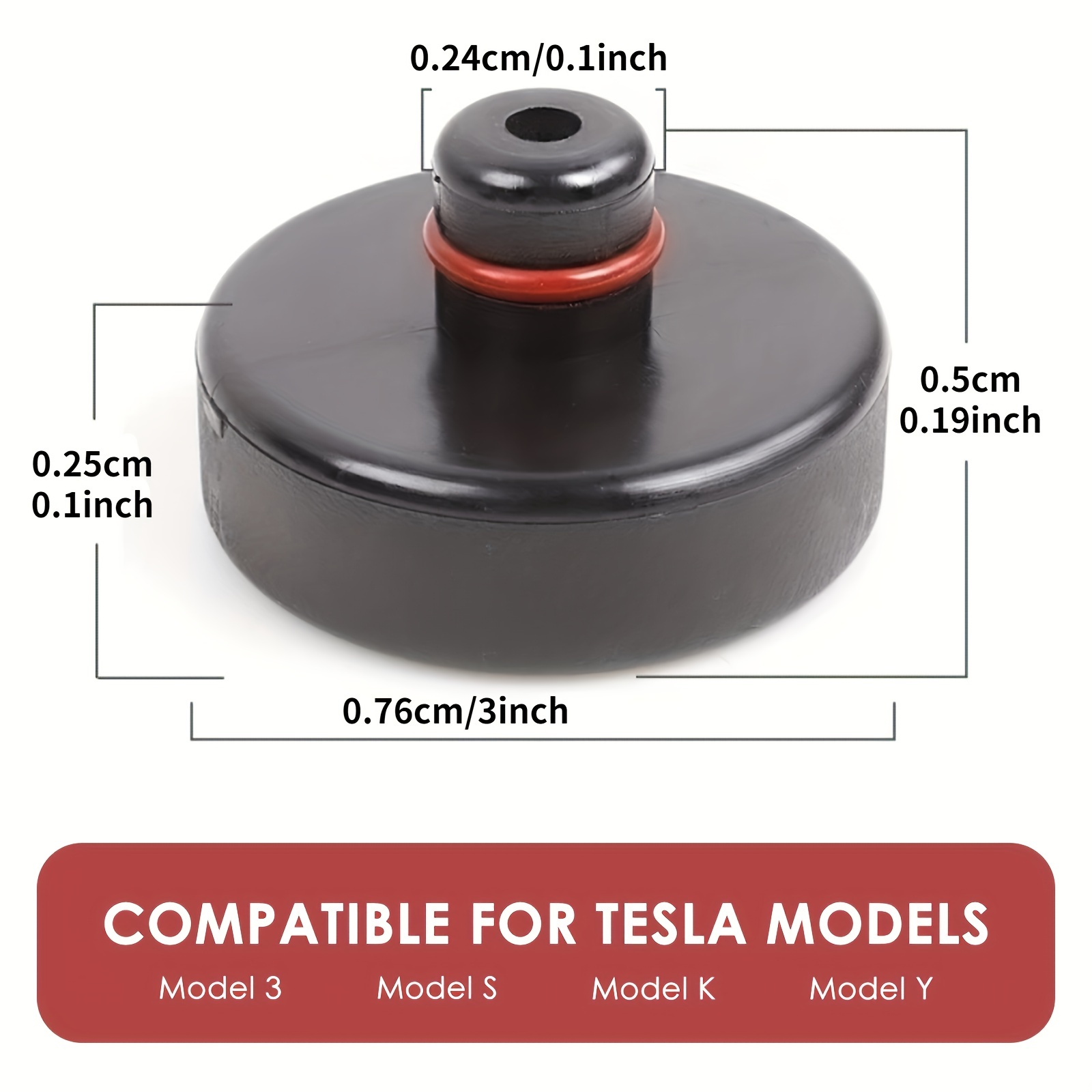 Adaptateur De Point De Levage De Cric Modèle 3, Pour Modèle Y Modèle S  Modèle X, Coussinet De Levage En Caoutchouc Avec Boîte De Rangement, 4  Pièces - Temu Belgium