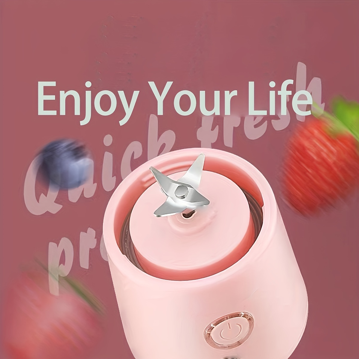 Licuadora USB Portátil Inalámbrica De 1 Pieza, 6 Cuchillas, Adecuada Para  Batidos De Frutas, Taza De Jugo Automática Para El Hogar Para Bebé Y Mamá -  Temu Chile