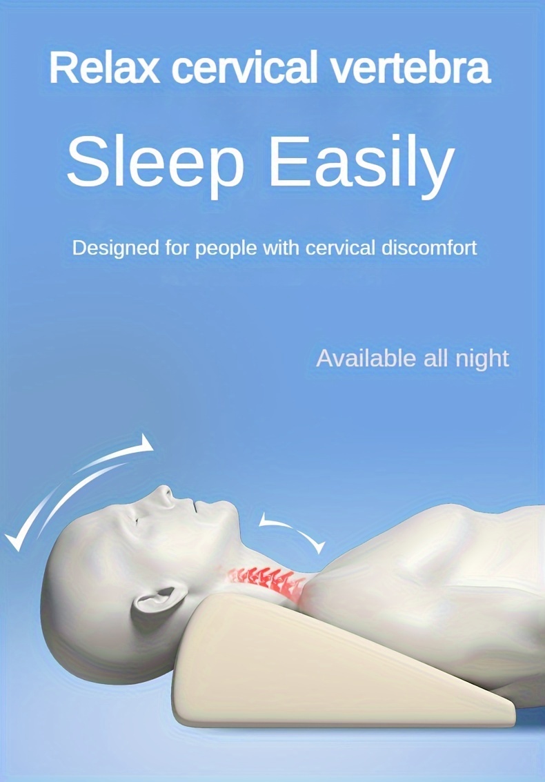 Natural Latex Wedge Shaped Pillows Sleeping Relaxing Feet Temu