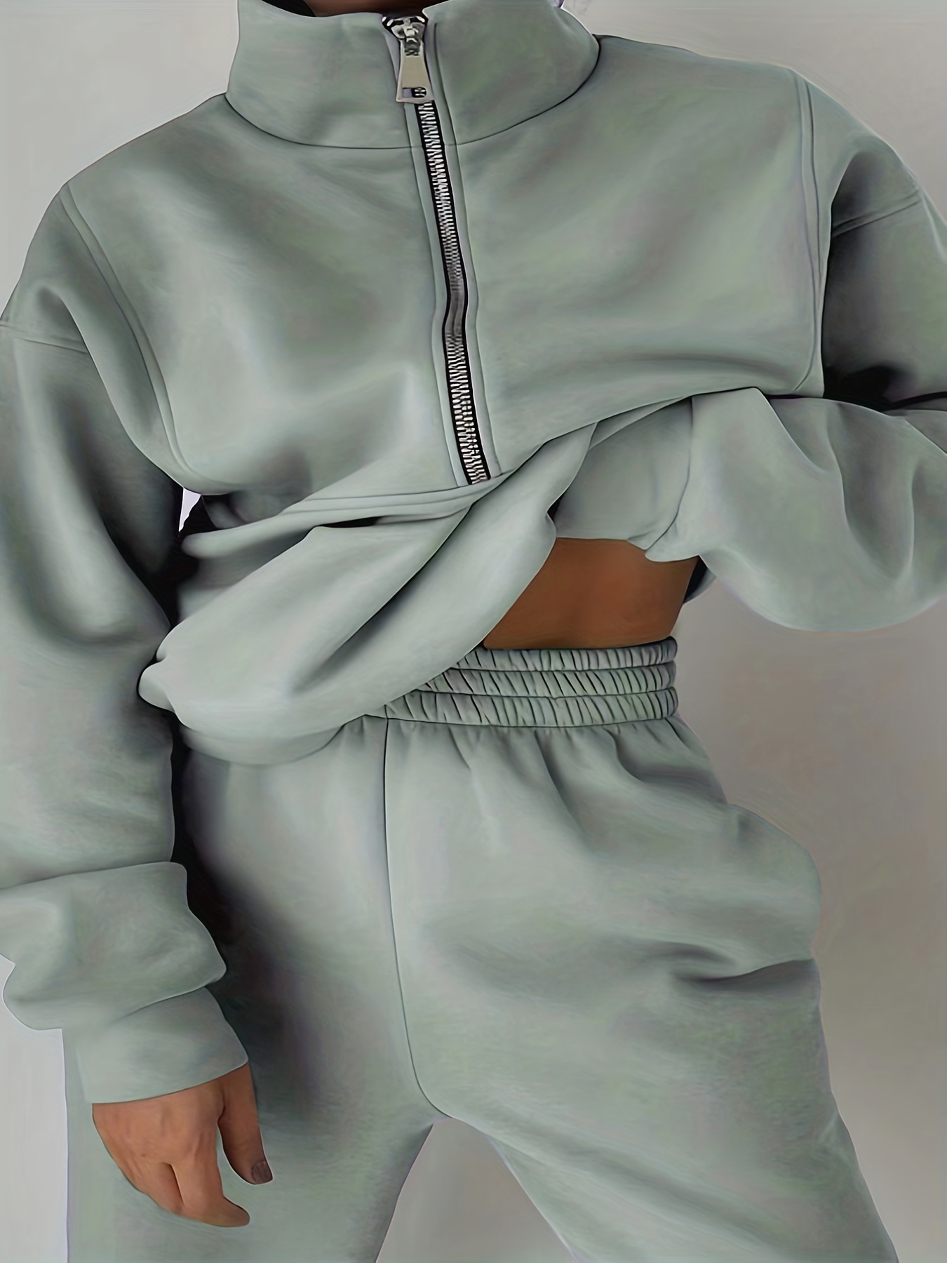 Two-piece Solid Hoodie Set, Stylish Loose Hoodie & Athletic Elastic  Sweatpants, Women's Clothing - Temu Netherlands