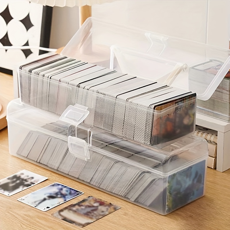 Card Deck Box,X-Large Premium Card Game Deck Storage Box Fits 5 Decks Card  Box with Mat Case and Removable Compartment,Card Deck Case Compatible with