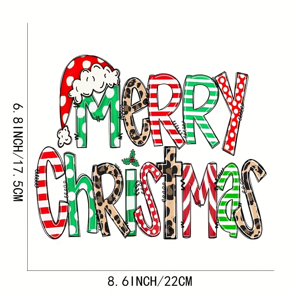 3Pcs Christmas Iron on Transfers, Christmas Iron on Patches Cute Cartoon  Green Design Heat Transfer Stickers Decals Xmas Grinch Iron on Appliques  for