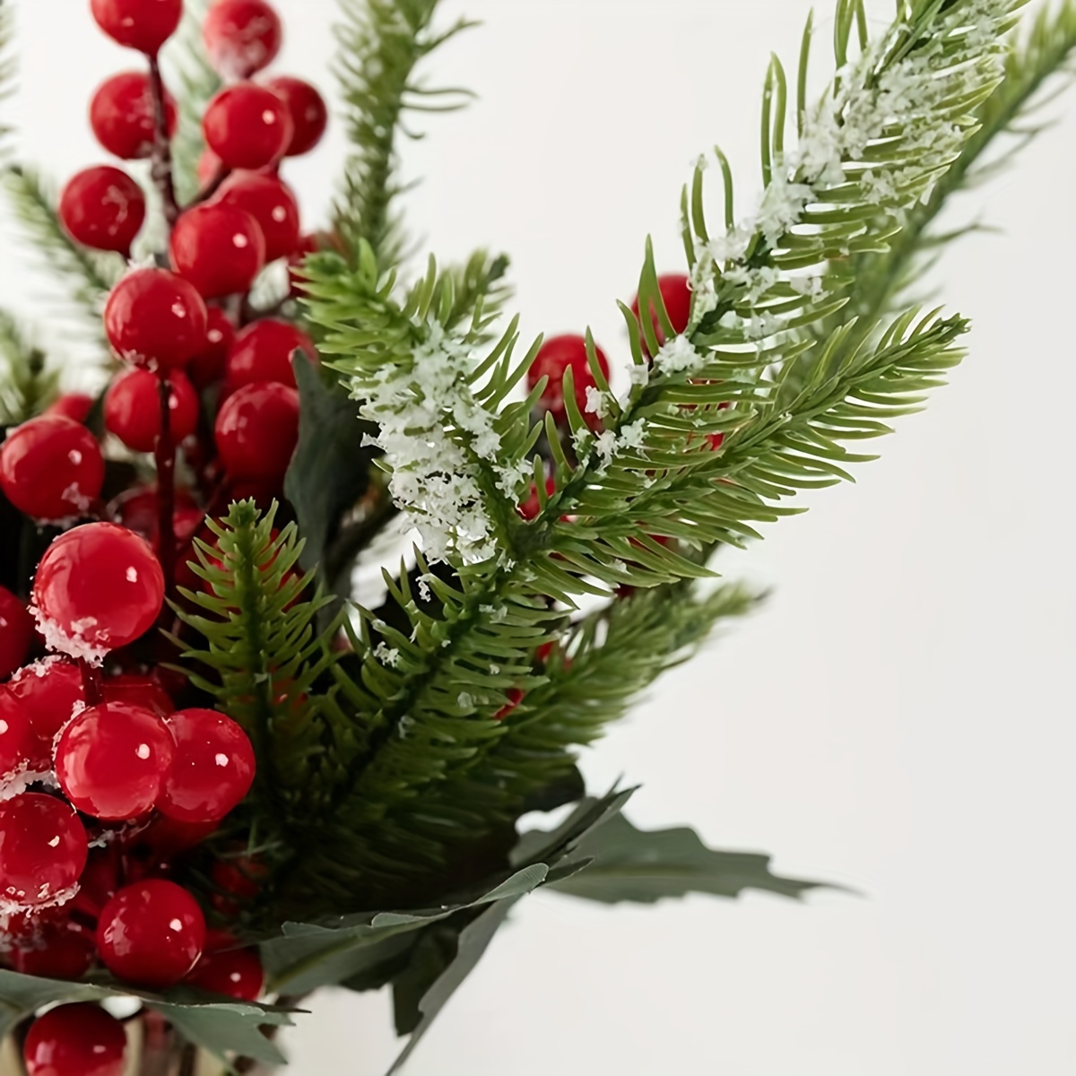 Artificial Berry Pine Branches Faux Berries Artificial Stems - Temu